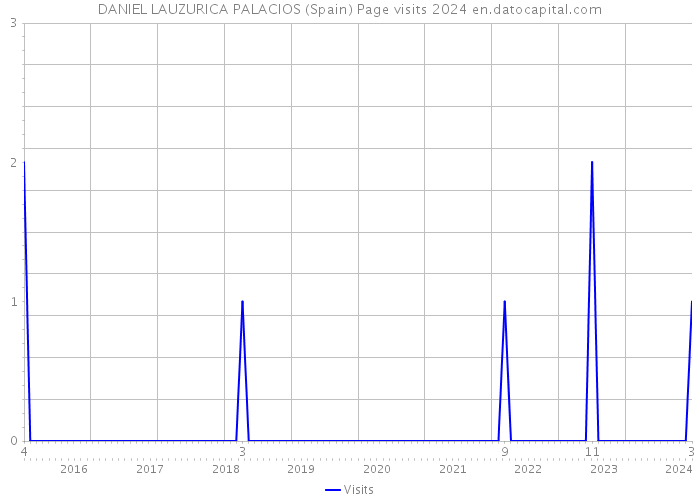 DANIEL LAUZURICA PALACIOS (Spain) Page visits 2024 