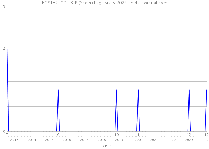 BOSTEK-COT SLP (Spain) Page visits 2024 