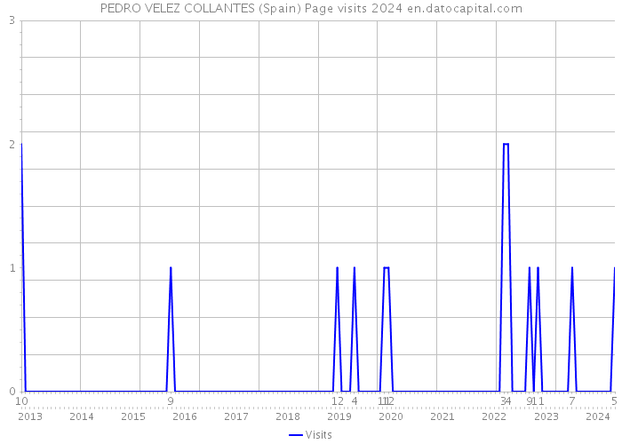 PEDRO VELEZ COLLANTES (Spain) Page visits 2024 