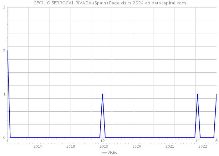 CECILIO BERROCAL RIVADA (Spain) Page visits 2024 
