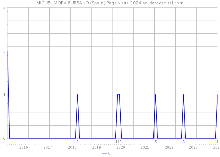 MIGUEL MORA BURBANO (Spain) Page visits 2024 