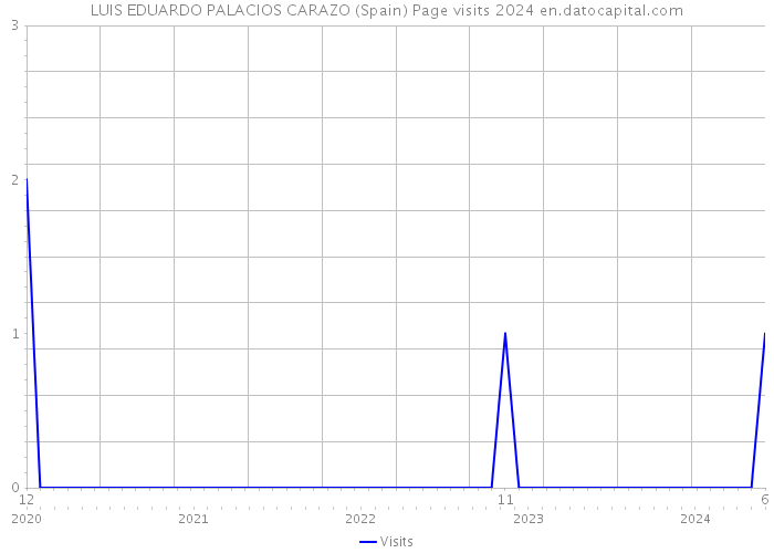 LUIS EDUARDO PALACIOS CARAZO (Spain) Page visits 2024 