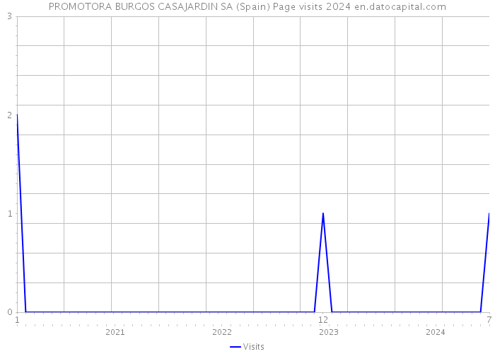 PROMOTORA BURGOS CASAJARDIN SA (Spain) Page visits 2024 