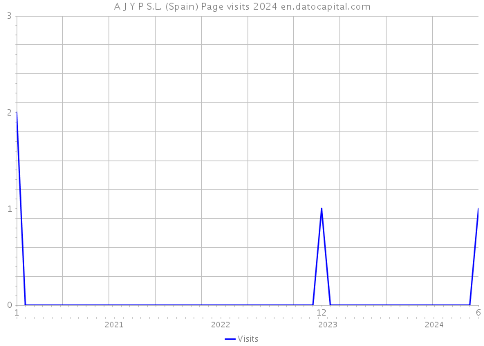 A J Y P S.L. (Spain) Page visits 2024 