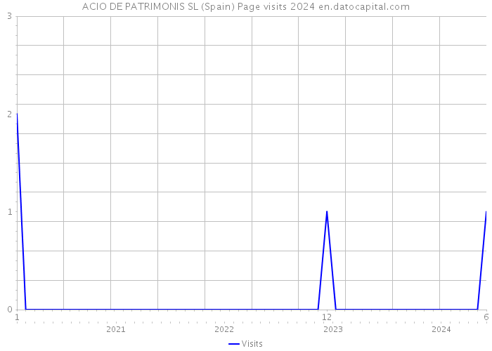 ACIO DE PATRIMONIS SL (Spain) Page visits 2024 