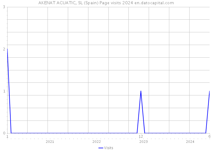 AKENAT ACUATIC, SL (Spain) Page visits 2024 