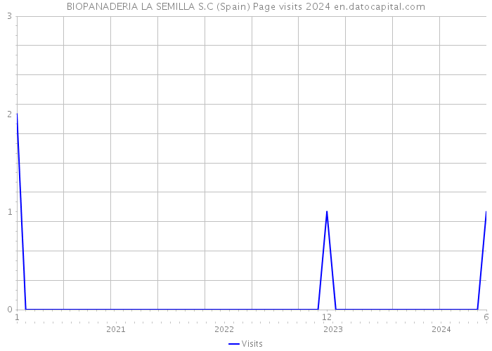 BIOPANADERIA LA SEMILLA S.C (Spain) Page visits 2024 