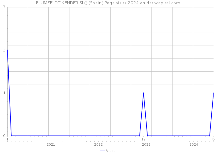 BLUMFELDT KENDER SL() (Spain) Page visits 2024 