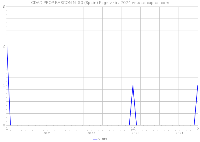 CDAD PROP RASCON N. 30 (Spain) Page visits 2024 