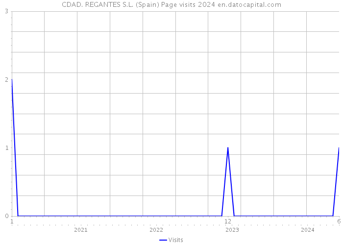 CDAD. REGANTES S.L. (Spain) Page visits 2024 