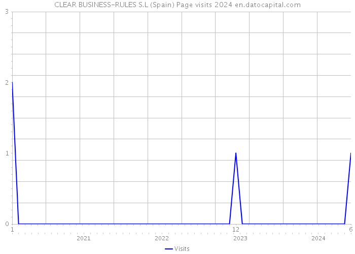 CLEAR BUSINESS-RULES S.L (Spain) Page visits 2024 