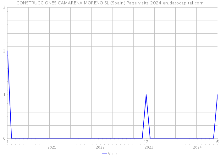 CONSTRUCCIONES CAMARENA MORENO SL (Spain) Page visits 2024 