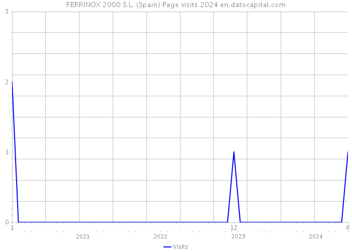 FERRINOX 2000 S.L. (Spain) Page visits 2024 