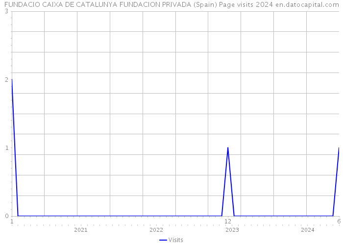 FUNDACIO CAIXA DE CATALUNYA FUNDACION PRIVADA (Spain) Page visits 2024 