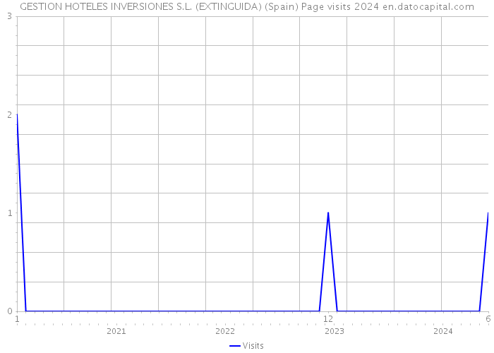 GESTION HOTELES INVERSIONES S.L. (EXTINGUIDA) (Spain) Page visits 2024 