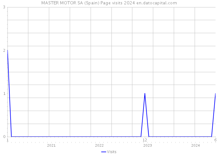 MASTER MOTOR SA (Spain) Page visits 2024 