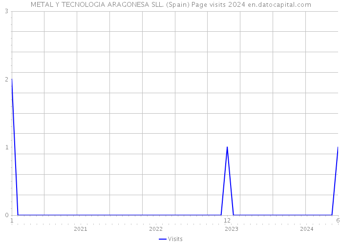 METAL Y TECNOLOGIA ARAGONESA SLL. (Spain) Page visits 2024 