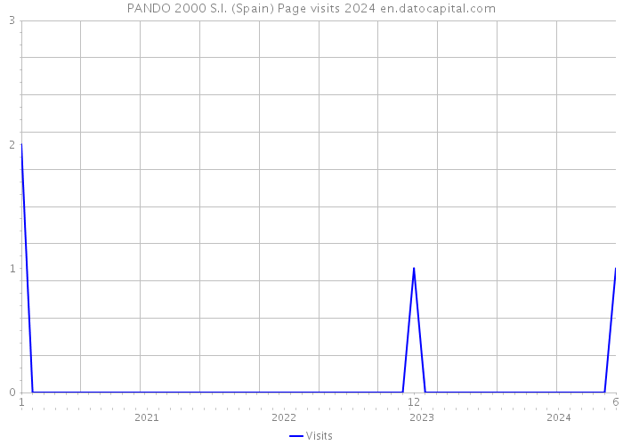 PANDO 2000 S.I. (Spain) Page visits 2024 