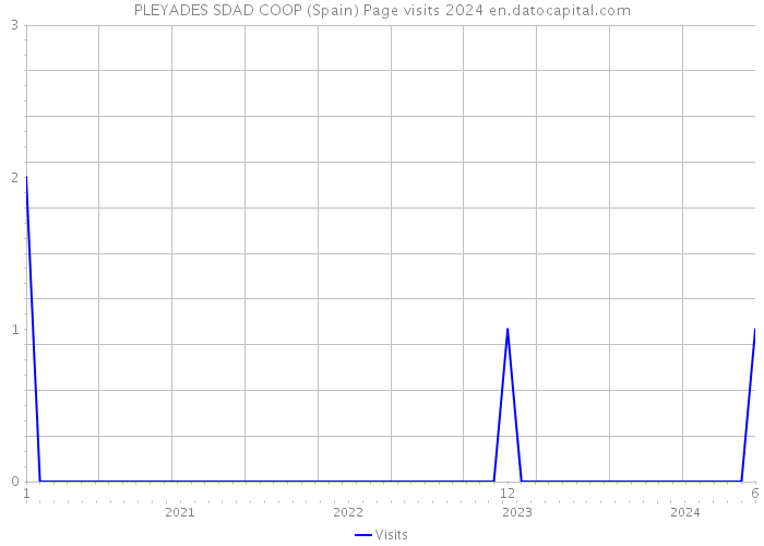PLEYADES SDAD COOP (Spain) Page visits 2024 