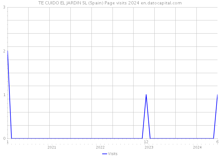 TE CUIDO EL JARDIN SL (Spain) Page visits 2024 