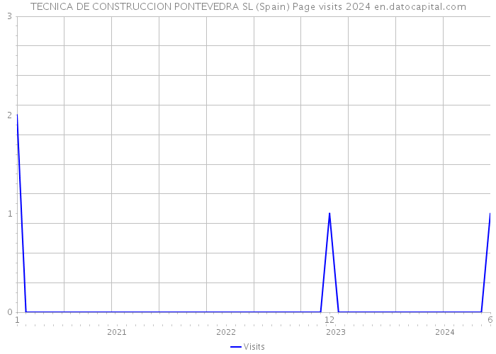 TECNICA DE CONSTRUCCION PONTEVEDRA SL (Spain) Page visits 2024 