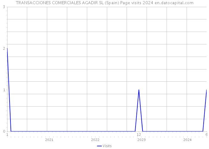 TRANSACCIONES COMERCIALES AGADIR SL (Spain) Page visits 2024 