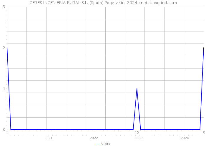 CERES INGENIERIA RURAL S.L. (Spain) Page visits 2024 