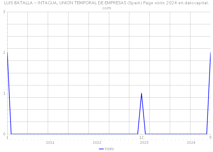 LUIS BATALLA - INTAGUA, UNION TEMPORAL DE EMPRESAS (Spain) Page visits 2024 