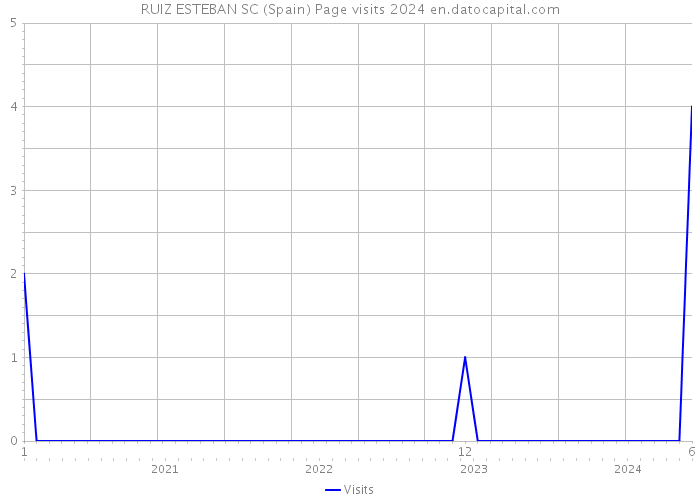 RUIZ ESTEBAN SC (Spain) Page visits 2024 