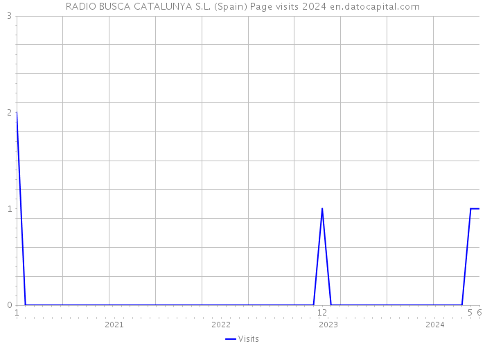 RADIO BUSCA CATALUNYA S.L. (Spain) Page visits 2024 