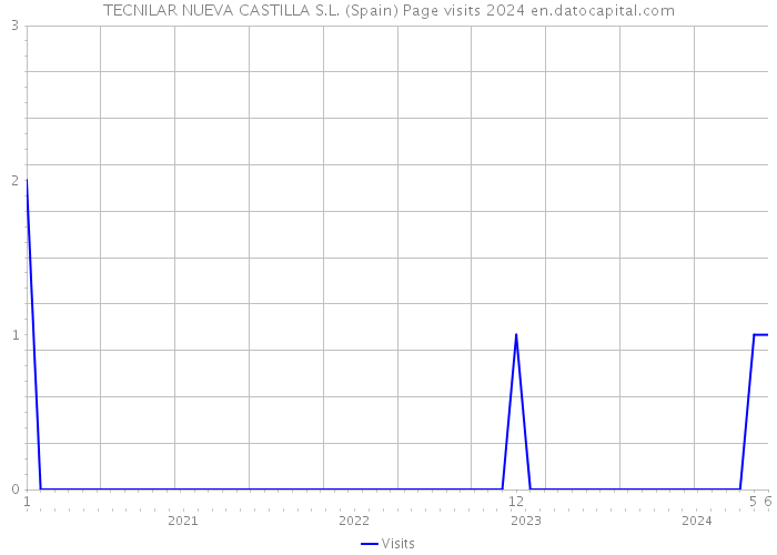 TECNILAR NUEVA CASTILLA S.L. (Spain) Page visits 2024 