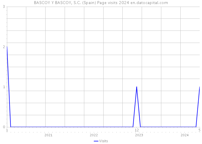 BASCOY Y BASCOY, S.C. (Spain) Page visits 2024 