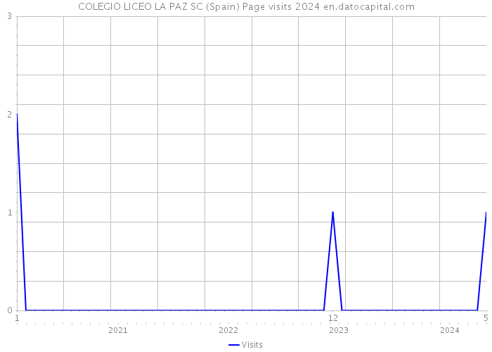 COLEGIO LICEO LA PAZ SC (Spain) Page visits 2024 