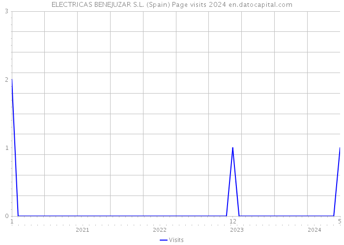 ELECTRICAS BENEJUZAR S.L. (Spain) Page visits 2024 