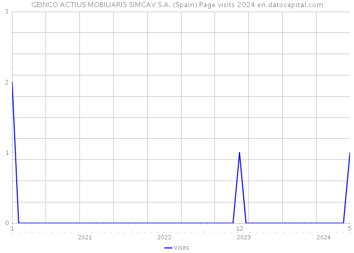 GEINCO ACTIUS MOBILIARIS SIMCAV S.A. (Spain) Page visits 2024 