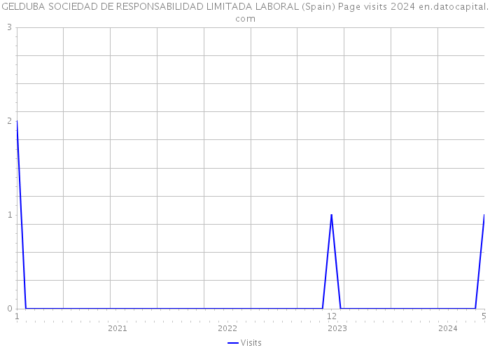 GELDUBA SOCIEDAD DE RESPONSABILIDAD LIMITADA LABORAL (Spain) Page visits 2024 