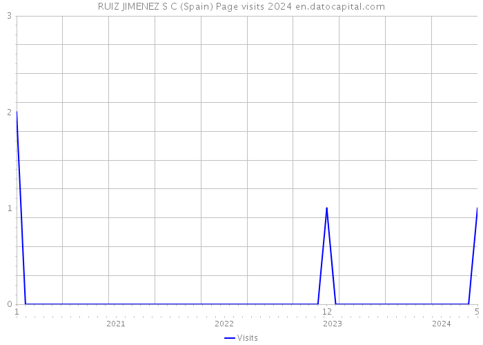 RUIZ JIMENEZ S C (Spain) Page visits 2024 