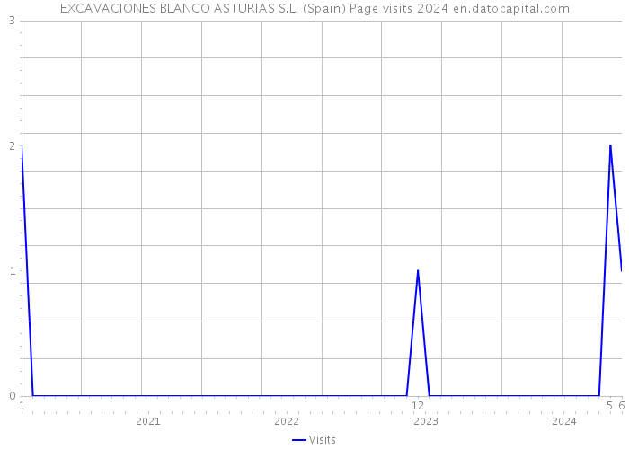 EXCAVACIONES BLANCO ASTURIAS S.L. (Spain) Page visits 2024 