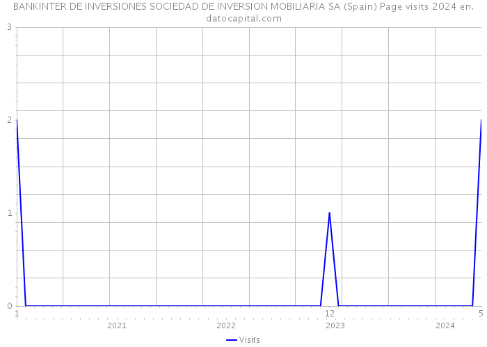 BANKINTER DE INVERSIONES SOCIEDAD DE INVERSION MOBILIARIA SA (Spain) Page visits 2024 