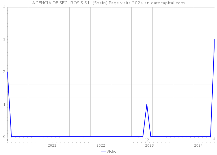 AGENCIA DE SEGUROS S S.L. (Spain) Page visits 2024 