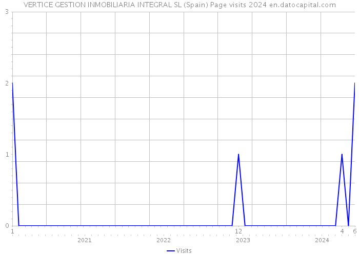 VERTICE GESTION INMOBILIARIA INTEGRAL SL (Spain) Page visits 2024 