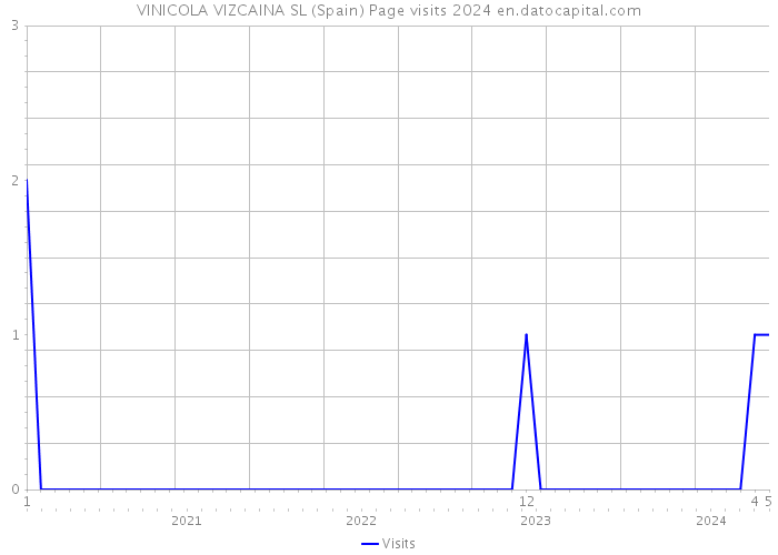 VINICOLA VIZCAINA SL (Spain) Page visits 2024 