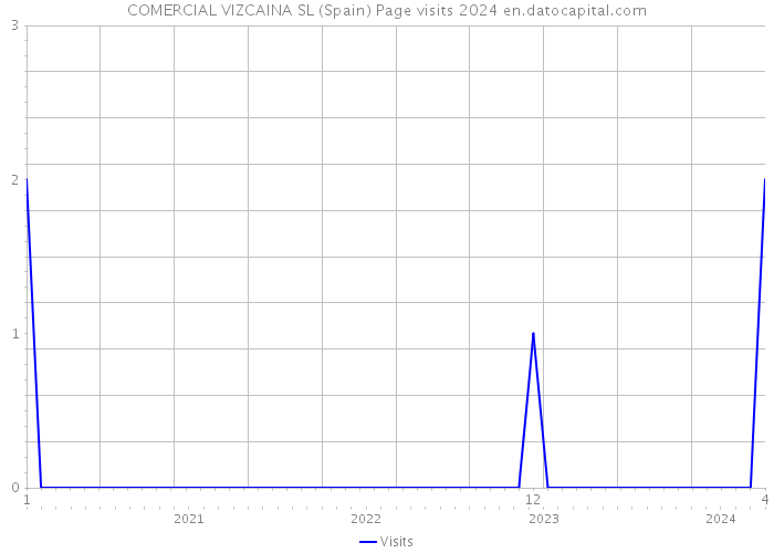 COMERCIAL VIZCAINA SL (Spain) Page visits 2024 