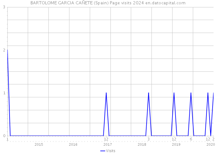 BARTOLOME GARCIA CAÑETE (Spain) Page visits 2024 