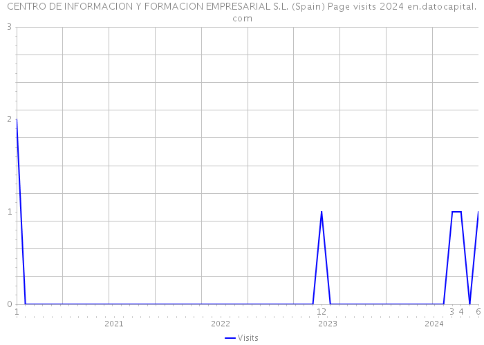CENTRO DE INFORMACION Y FORMACION EMPRESARIAL S.L. (Spain) Page visits 2024 