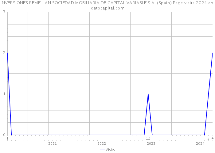 INVERSIONES REMELLAN SOCIEDAD MOBILIARIA DE CAPITAL VARIABLE S.A. (Spain) Page visits 2024 
