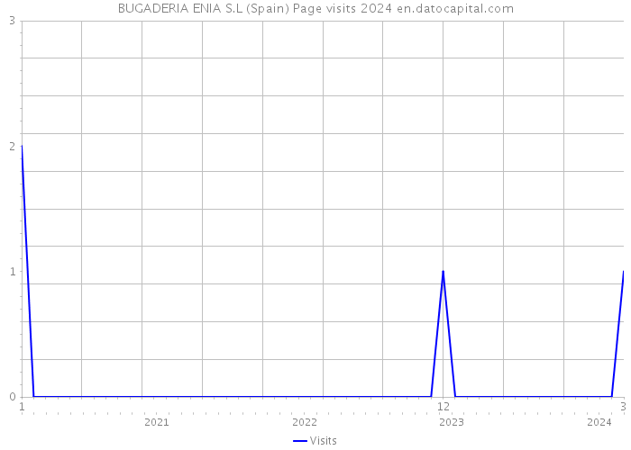 BUGADERIA ENIA S.L (Spain) Page visits 2024 