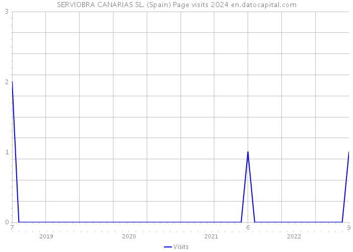 SERVIOBRA CANARIAS SL. (Spain) Page visits 2024 