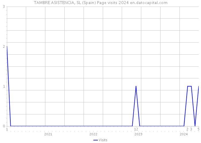 TAMBRE ASISTENCIA, SL (Spain) Page visits 2024 