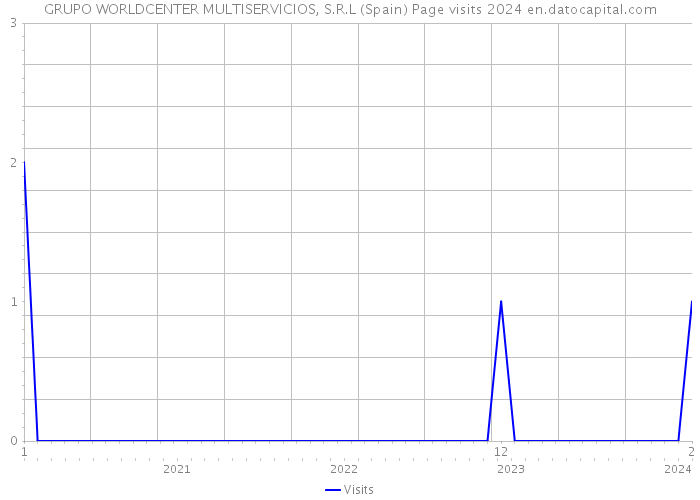 GRUPO WORLDCENTER MULTISERVICIOS, S.R.L (Spain) Page visits 2024 